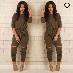 On the run jumpsuit fashion nova